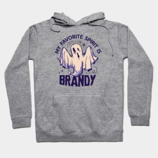 My Favorite Spirit is Brandy // Funny Halloween Ghost Hoodie